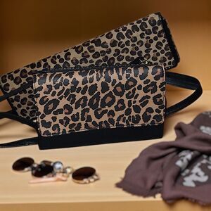 Animal Print Crossbody/Clutch